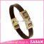 Korean fashion love couple leather wrap bracelet wholesale