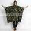 Wholesale raincoat factory hot sale oxford camouflage military poncho