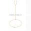 Gold Plated Love Heart Bracelet Bangle Chain Link Hand Harness Finger Ring