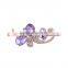 Fashion Hair Jewelry 5 Color Butterfly Shape with Crystal Hairpin for Women Gift