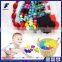 Fashion jewelry cheap price bead chunky silicone teething pendant necklace
