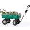 High Quality Foldable 300kgs Load Metal Deck Garden Wagons
