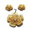 High quality 316 l stainless steel 18k gold plated jewelry sets
