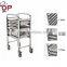 stainless steel AISI201 Single Row 6 Layers Tray Trolley