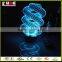 Good design 3D effect table lamp/ LED decorative table lamp with battery