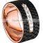 Coolman Newest 316L stainless steel with solid carbon fiber mens jewelry rings