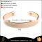 Wholesale fashion new design health jewelry cooper cuff bio magnetic bracelet bangles