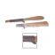 High Quality 5pcs Wood Cooking Utensils With Silicone Handle Cover, Kitchen Baking Tools Set