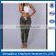 Soft touch woven ladies fashion trousers design army green female trousers