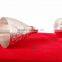 IndianArtVilla Set of 2 Silver Plated Champagne Glass with Stand 200 ML each - Cocktail Wine Gift item Tableware Decorative
