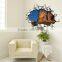 Exhibition and Museum Room 3d Decor Floor Wall Sticker for Kids