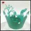 Laser cut paper cupcake cups wrappers for cake decorative