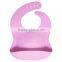 PBA Free Confortable Soft Silicone Plain Baby Bibs