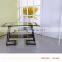Modern Living Room Furniture Black Tempered Glass TV Stand