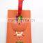 Funny Cute Custom Shaped Luggage Tags PVC Travel Animation Silicone Airline Bag Tag