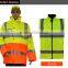 2016 hot sale reflective working winter man life jacket parka