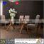 wooden 8mm tempered glass dining table