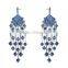 Bridal Earrings Fashion Jewelry Sparkling Cubic Zirconia Chandelier Wedding CZ Earrings for Women