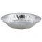 silver laminated paper plate
