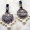 antique pearl droplet earrings