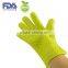 silicone baking glove kitchen glove ,5 fingers BBQ silicone rubber baking glove