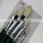 6pcs High quality Round pig hair paint brush Copper paint brush set factory