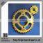 yellow painting and golden zinc plated motorcycle sprocket CGL125 38T for 428 chain drive type