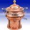 brass plated handmade chafing dish | 2015 metal made chafing dish | cooper plated chafing dish