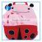 Leopard printed coral fleece kids bathrobe