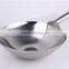 Non Stick Cooking Welded Joint Mini Chinese Stainless Steel Wok