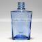 Blue square clear glass bottle of liquor 250ml