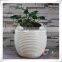 Handmade White Resin Fiberglass Garden Plant Planter Pot