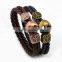 Fashion bracelet men leather bracelet anchor bracelet