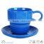 solid colour Cup Saucer Cheap high quality modern style for gift