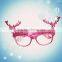 Christmas party props pink Elk design decoration eyeglasses