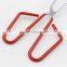 Red Rubber Handle Scissor Food Serving Tongs/ BBQ Tongs