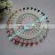 Assorted colors round ball pear head florist pin,wheel packing