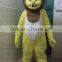 soft materials lion mascot costume yellow plush lion