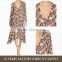 2015 Summer Beautiful Floral Print Chiffon Long Maxi Dress Silk Chiffon beach dress