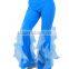 Charming Purple Yoga and Sportwear Ruffled Pands For Lady and Girl