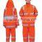 Waterpoof Orange High visibility Reflective Winter Warm Safety Jacket
