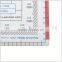 Kearing, flexible plastic square protractor, transparent 1mm thickness plastic square plotter for pilot training #KPP-4