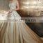 new backless satin beaded champagne colored bridesmaid dresses