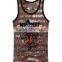 2017 Personalized Your Own Brand Logo Design 95% Cotton 5% Spandex Sport Gym Fitness Tank Top Dry Fit Stringer Vest Men