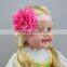 European and American children's hairband wholesale baby satin ribbon hair accessary head flower headband factory direct supply