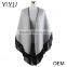 Women Winter Knitted Cashmere Poncho Capes Shawl Cardigans Sweater Coat