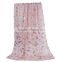 Cotton Polyester Blend Scarves & Wraps Rectangle Golden Pink Feather Chinese Scarf
