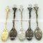 rose vintage palm tree coffee spoon /hy zinc alloy creative ice cream spoon and fork /fancy dessert spoon dinnerware