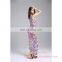 2016 Wrapped Chest Multicolor Flowers Printed Dress