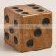 High Quality Promotional giant pine wood custom dice set for garden game